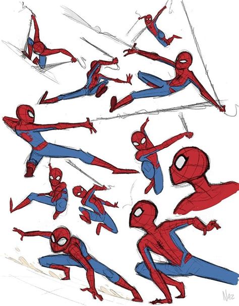 spider man pose reference|cool spider man poses.